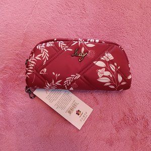 Lug Bobsled XL Eyeglass Case in Flourish Red NWT